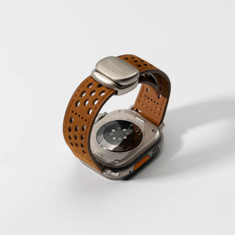 Breathable Leather Band for Apple Watch
