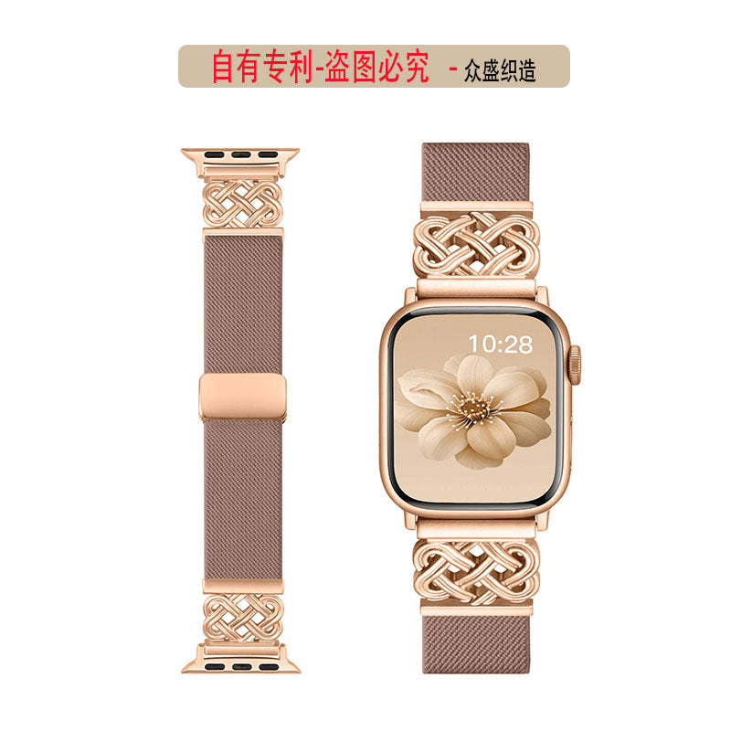 New For Apple Watch Strap Braided Nylon Watch